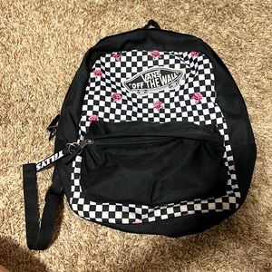 Vans Black and White Checkered Backpack